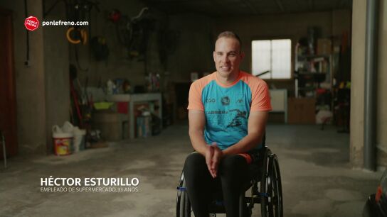 H&eacute;ctor ha adquirido una handbike gracias a la recaudaci&oacute;n de la Carrera Ponle Freno Madrid 2021