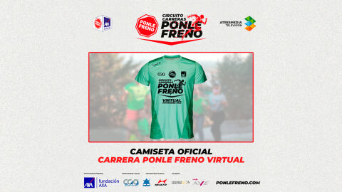 Camiseta oficial de la Carrera Ponle Freno Virtual 2022 Camiseta oficial de la Carrera Ponle Freno Virtual 2022