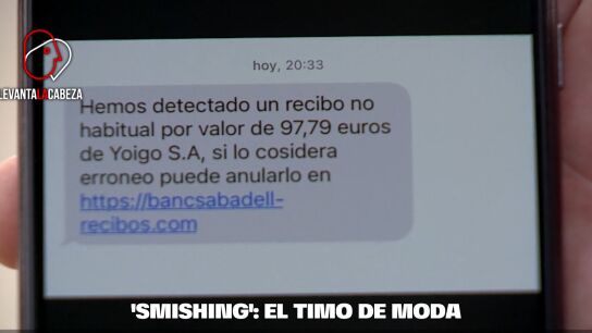 Smishing: el timo de moda