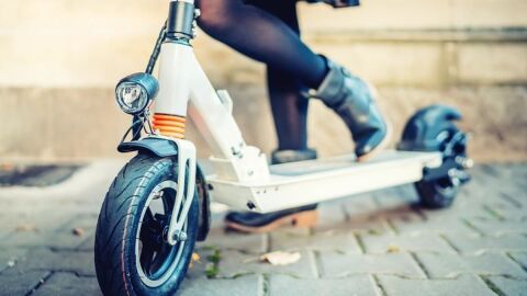 Imagen de archivo de un patinete eléctrico.