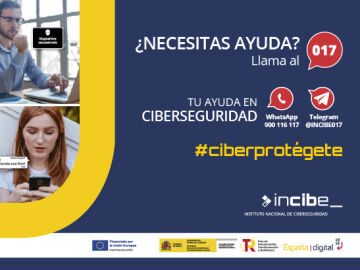 ¿Tienes un problema de ciberseguridad? Acude al servicio 017 del INCIBE