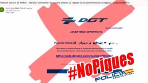 La Policía alerta de una nueva estafa: cuidado con los correos sobre multas de la DGT DGT