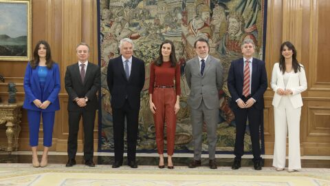 S. M. la Reina recibe a Fundaci&oacute;n Mutua Madrile&ntilde;a y Antena 3 Noticias para conocer los resultados del Macroestudio de Violencia de G&eacute;nero &ldquo;Tolerancia Cero&rdquo;