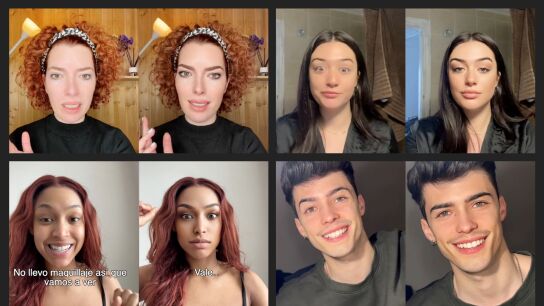 Varios usuarios de TikTok muestran los efectos del filtro. 