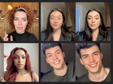 Varios usuarios de TikTok muestran los efectos del filtro. 