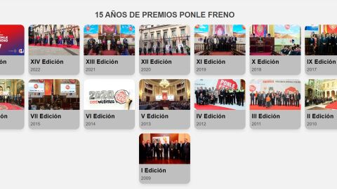 15 años de Premios Ponle Freno 15 años de Premios Ponle Freno