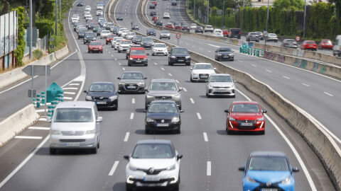 Imagen de la carretera de La Coruña (A6) a la altura de Madrid