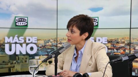 Isabel Rodríguez, con Carlos Alsina en ‘Más de uno’: “La ciudadanía no ha tenido en cuenta la impecable gestión del Gobierno”