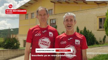 Martín Fiz y Abel Antón comienzan ya entrenan para la Carrera Ponle Freno de Madrid 2023
