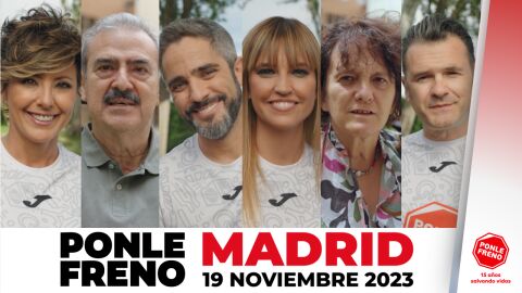 Sonsoles Ónega, Iñaki López, Roberto Leal, Sandra Sabatés, José Yélamo y Sandra Golpe animan a sumarse a la carrera PONLE FRENO en Madrid por y junto a las víctimas de tráfico Sonsoles Ónega, Iñaki López, Roberto Leal, Sandra Sabatés, José Yélamo y Sandra Golpe animan a sumarse a la carrera PONLE FRENO en Madrid por y junto a las víctimas de tráfico