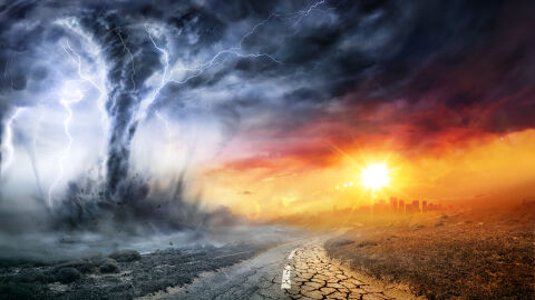 Concepto de cambio climático y desastre natural Concepto de cambio climático y desastre natural