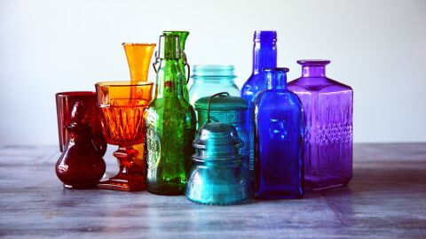 Vidrio reciclado