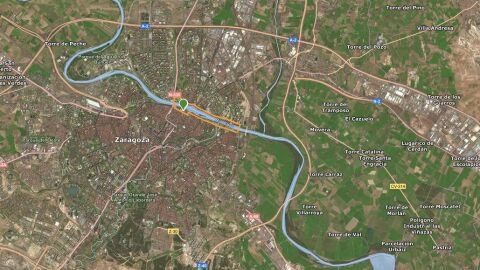 El recorrido de la Carrera Ponle Freno Zaragoza 2024