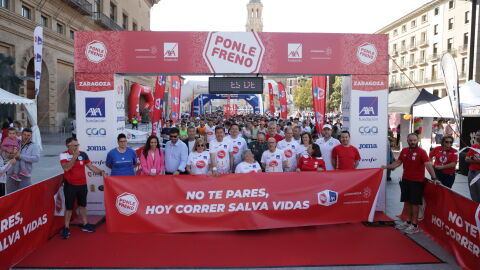 Casi 2.500 corredores se suman en Zaragoza al Circuito de Carreras PONLE FRENO, que logra récord de recaudación, para ayudar a reducir el número de víctimas de accidentes de tráfico Casi 2.500 corredores se suman en Zaragoza al Circuito de Carreras PONLE FRENO, que logra récord de recaudación, para ayudar a reducir el número de víctimas de accidentes de tráfico