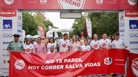 Más de 2.000 participantes de nuevo en Ponle Freno Valencia, que bate récord de recaudación para la asociación AESLEME