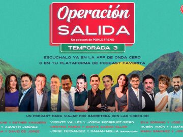 PONLE FRENO vuelve a acompañar a los conductores con su podcast ‘Operación Salida’ junto a las voces de Atresmedia 
