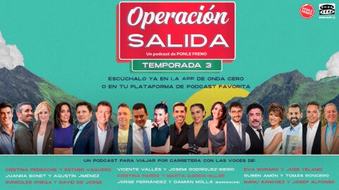 PONLE FRENO vuelve a acompañar a los conductores con su podcast ‘Operación Salida’ junto a las voces de Atresmedia PONLE FRENO vuelve a acompañar a los conductores con su podcast ‘Operación Salida’ junto a las voces de Atresmedia