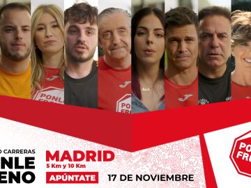 Rostros de Atresmedia y víctimas de accidentes de tráfico vuelven a unir sus fuerzas para sumarse a la gran carrera popular de PONLE FRENO en Madrid