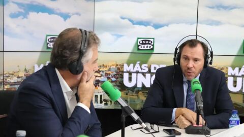 Óscar Puente, con Carlos Alsina en ‘Más de uno’: “Estoy muy preocupado por la lluvia de mañana, porque el bypass de la A7 es una solución provisional y no permite otra riada”