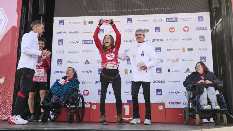 Las ganadoras de handbike de la Ponle Freno Madrid 2024 Las ganadoras de handbike de la Ponle Freno Madrid 2024