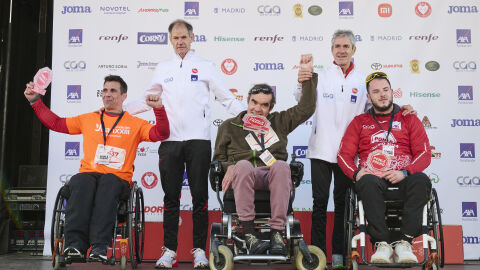 Los ganadores de handbike de la Ponle Freno Madrid 2024 Los ganadores de handbike de la Ponle Freno Madrid 2024