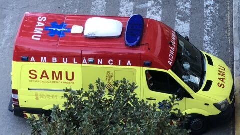 Imagen de archivo de una ambulancia del SAMU