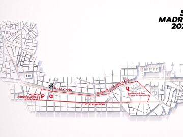 El recorrido de 5K de la Carrera Ponle Freno de Madrid 2025