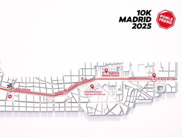 Descubre el emblemático recorrido de 10 K de la Carrera Ponle Freno de Madrid 2025