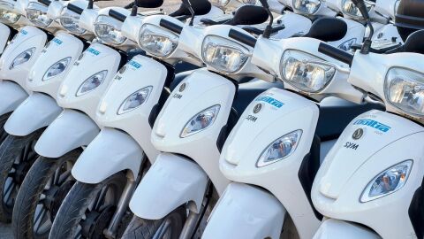 Motos aparacadas