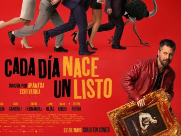‘Cada día nace un listo’, de Arantxa Echevarría, con un reparto coral encabezado por Hugo Silva, se estrenará en cines el próximo 22 de mayo de 2026