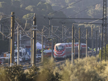 Cabecera del tren Iryio siniestrado en el accidente ferroviario en Adamuz