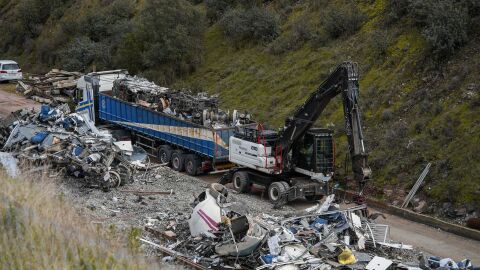  Restos del Alvia siniestrado en Adamuz (C&oacute;rdoba).