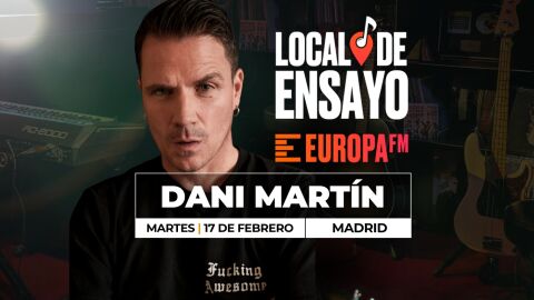 Dani Mart&iacute;n entra en el Local de Ensayo Europa FM para ofrecer una experiencia musical exclusiva y cercana