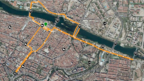 Recorrido de la Carrera Ponle Freno Zaragoza 2026