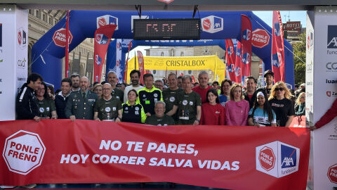 Zaragoza convierte la Carrera PONLE FRENO en un nuevo &eacute;xito de participaci&oacute;n: 3.000 personas corren por las v&iacute;ctimas de tr&aacute;fico