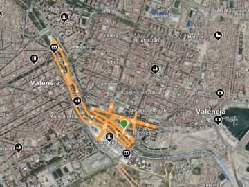 Recorrido de la carrera Ponle freno Valencia 2026 Recorrido de la carrera Ponle freno Valencia 2026