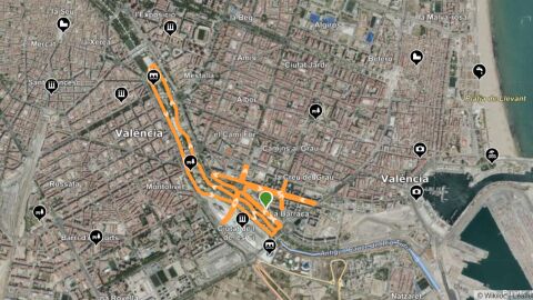 Recorrido de la carrera Ponle freno Valencia 2026 Recorrido de la carrera Ponle freno Valencia 2026
