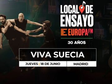 Viva Suecia abre este jueves el Local de Ensayo Europa FM para ofrecer una experiencia musical exclusiva y cercana Viva Suecia abre este jueves el Local de Ensayo Europa FM para ofrecer una experiencia musical exclusiva y cercana